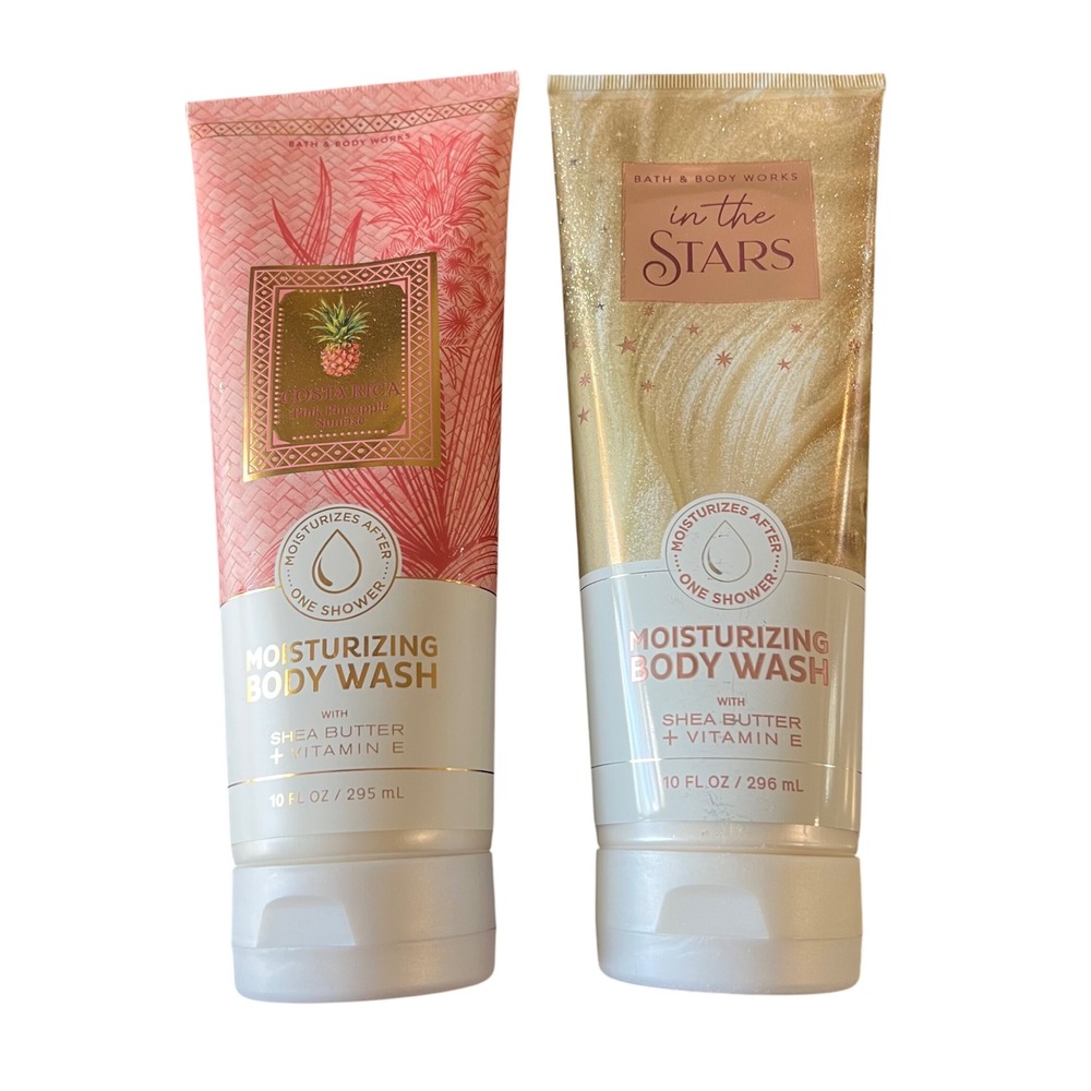 Bath Body Works Moisturizing‎ Body Wash Set Pink Pineapple Sunrise In The Stars